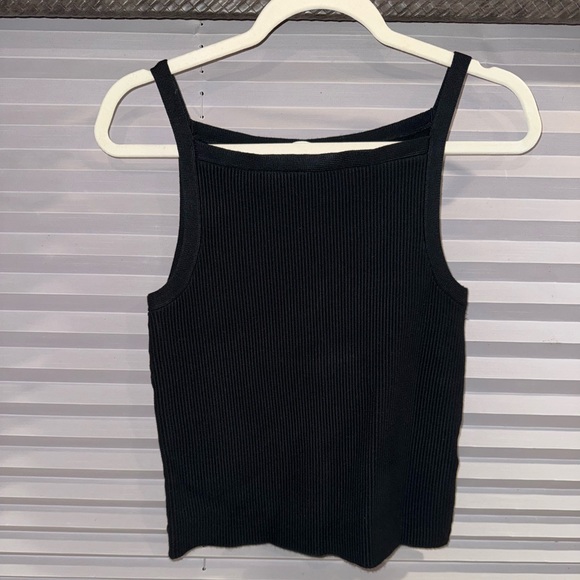 Abercrombie & Fitch Black Ribbed Tank Top - Picture 1 of 2